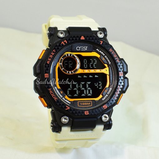 CREST WATCH REF:CR-9506-4 کرست دیجیتالی جدید 2 تایمه ** ضدآب استخری ** فول امکانات - Image 2