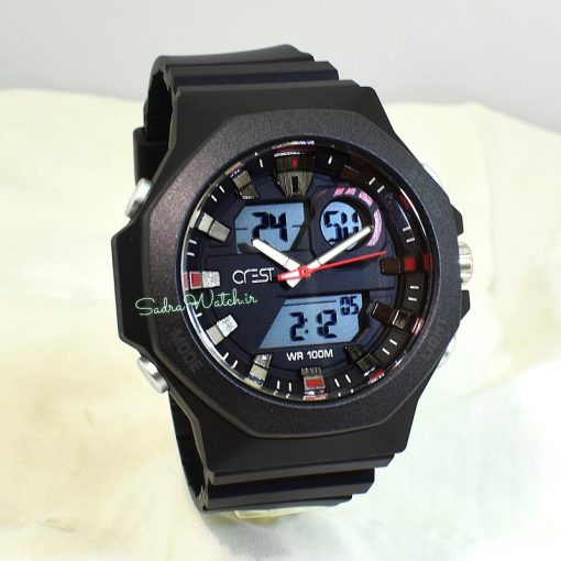 CREST WATCH REF:CR-9508-1 کرست دیجیتالی جدید 3 زمانه ** ضدآب استخری ** فول امکانات - Image 2