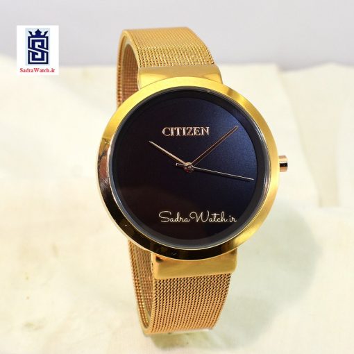 سیتیزن CITIZEN MF-1382 کلاسیک مهندسی موتور ژاپن رنگ رزگلد صفحه نسکافه ای - Image 2
