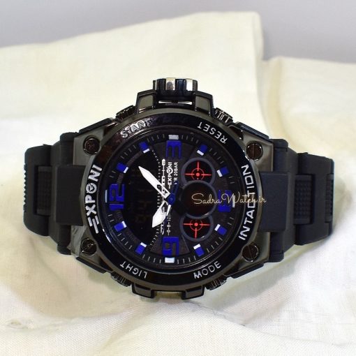 EXPONI 3278 SPORT طرح جدید ضدآب اگسپونی دو زمانه * آنتی مغناطیس فول امکانات * مشکی * درب استیل - Image 5