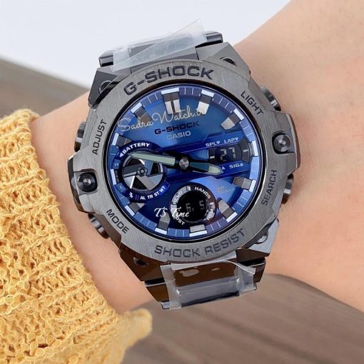 کاسیو جی شاک CASIO G-SHOCK GST-B400 هیدرولیک دیجیتال صفحه سرمه ای (کابنی) - Image 5