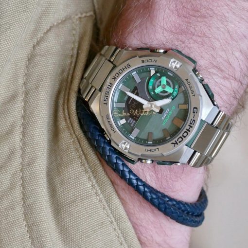 کاسیو جی شاک CASIO G-SHOCK GST-B500 هیدرولیک دیجیتال صفحه سبز - Image 5