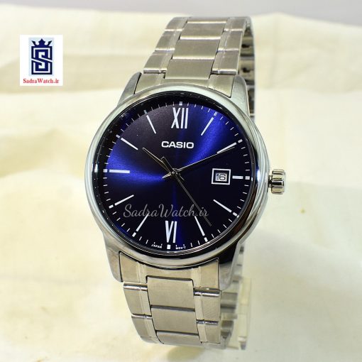 CASIO  2784 MTP-V002D کاسیو اورجینال رفرنس دارموتور CWMJ ژاپن  ،، تک موتوره تقویم دار ،، فول استیل - Image 3