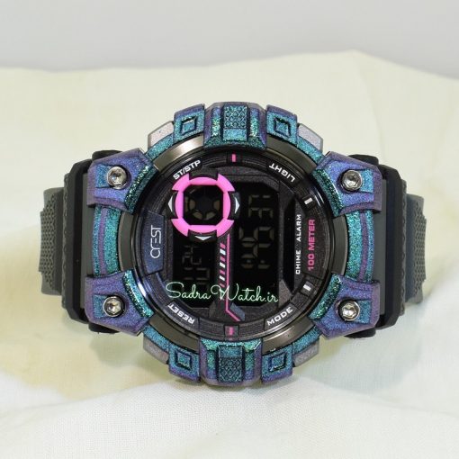 CREST WATCH REF:CR-9507-2 کرست دیجیتالی جدید 2 تایمه ** ضدآب استخری ** فول امکانات - Image 3