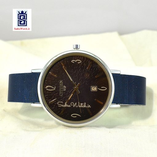 سیتیزن CITIZEN VIP 2210G دارای تقویم موتور ژاپن رنگ سرمه ای - Image 5