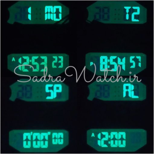 CREST WATCH REF:CR-9510-1 کرست دیجیتالی جدید 3 زمانه ** ضدآب استخری ** فول امکانات - Image 6