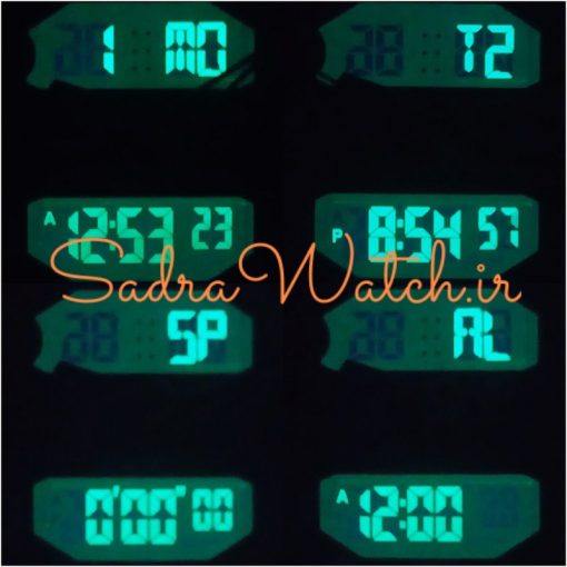 CREST WATCH REF:CR-9510-2 کرست دیجیتالی جدید 3 زمانه ** ضدآب استخری ** فول امکانات - Image 6