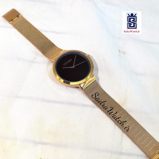 سیتیزن CITIZEN MF-1382 کلاسیک مهندسی موتور ژاپن رنگ رزگلد صفحه نسکافه ای - Image 6