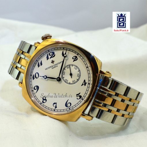 VACHERON CONSTANTIN GENEVE  واچرون کنستانتین اتوماتیک مکانیکی (کوکی حرکتی) اسگلتون قلب باز دو رنگ - Image 3