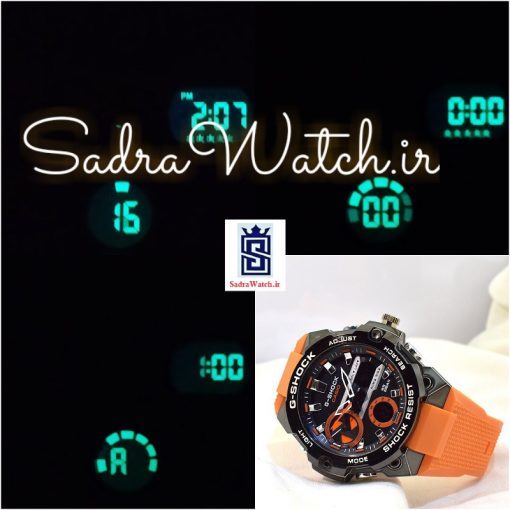 CASIO G- SHOCK HS1016 جدید دوزمانه رنگ نارنجی - Image 6