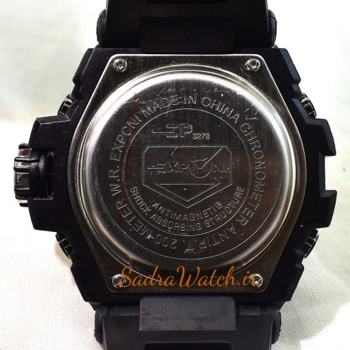 EXPONI 3278 SPORT طرح جدید ضدآب اگسپونی دو زمانه * آنتی مغناطیس فول امکانات * مشکی * درب استیل - Image 7