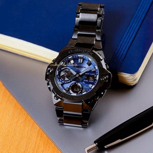 کاسیو جی شاک CASIO G-SHOCK GST-B400 هیدرولیک دیجیتال صفحه سرمه ای (کابنی) - Image 7