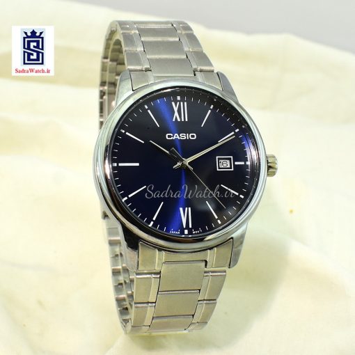 CASIO  2784 MTP-V002D کاسیو اورجینال رفرنس دارموتور CWMJ ژاپن  ،، تک موتوره تقویم دار ،، فول استیل - Image 5