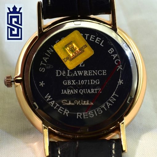 DeLAWRENCE GBX-1071DG DL دلاورنس جدید مردانه مهندسی ژاپن رنگ قاب طلایی و صفحه قهوه ای - Image 7