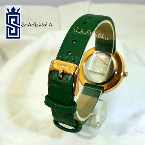 HUMPBUCK  CK-0008 هومپ بوک جدید زنانه موتور ژاپن تمام نگین حلقه نگین دار دور شیشه گردان رنگ بند سبز - Image 6