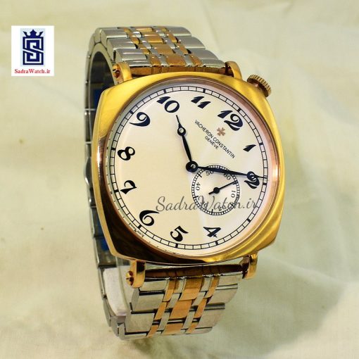 VACHERON CONSTANTIN GENEVE  واچرون کنستانتین اتوماتیک مکانیکی (کوکی حرکتی) اسگلتون قلب باز دو رنگ - Image 2