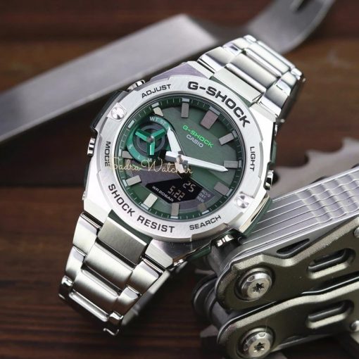 کاسیو جی شاک CASIO G-SHOCK GST-B500 هیدرولیک دیجیتال صفحه سبز - Image 8