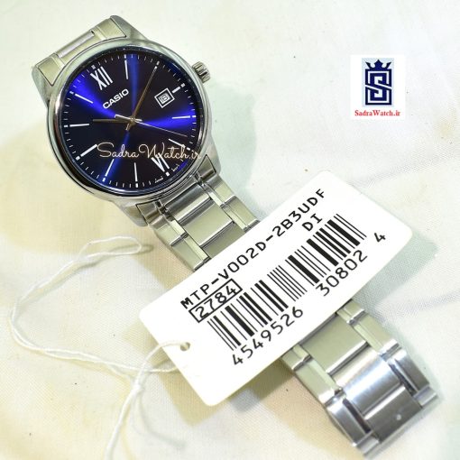 CASIO  2784 MTP-V002D کاسیو اورجینال رفرنس دارموتور CWMJ ژاپن  ،، تک موتوره تقویم دار ،، فول استیل - Image 6