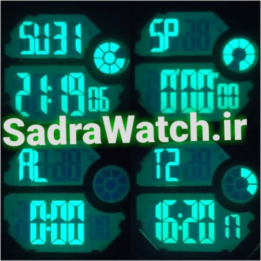 CREST WATCH REF:CR-9501-1 کرست دیجیتالی جدید 2 تایمه ** ضدآب استخری ** فول امکانات - Image 6