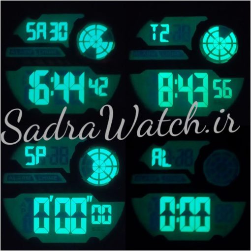 CREST WATCH REF:CR-9503-1 کرست دیجیتالی جدید 2 تایمه ** ضدآب استخری ** فول امکانات - Image 8