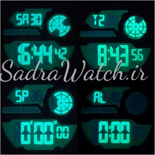CREST WATCH REF:CR-9503-3 کرست دیجیتالی جدید 2 تایمه ** ضدآب استخری ** فول امکانات - Image 8