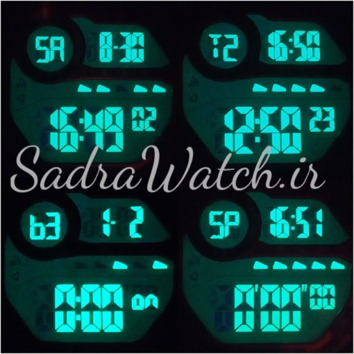 CREST WATCH REF:CR-9506-1 کرست دیجیتالی جدید 2 تایمه ** ضدآب استخری ** فول امکانات - Image 8