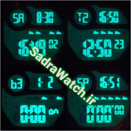 CREST WATCH REF:CR-9506-4 کرست دیجیتالی جدید 2 تایمه ** ضدآب استخری ** فول امکانات - Image 8