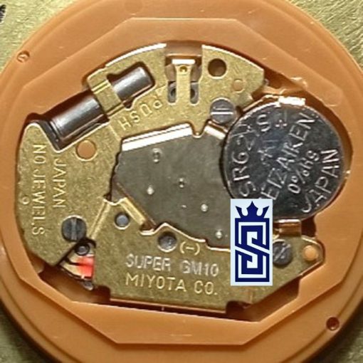 DeLAWRENCE GBX-1071DG DL دلاورنس جدید مردانه مهندسی ژاپن رنگ قاب طلایی و صفحه و بند  قهوه ای - Image 8