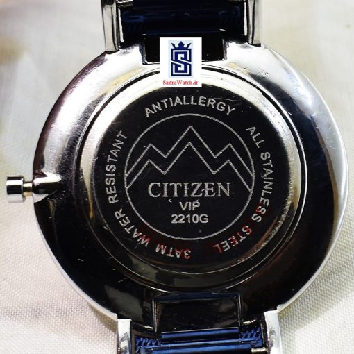 سیتیزن CITIZEN VIP 2210G دارای تقویم موتور ژاپن رنگ سرمه ای - Image 8
