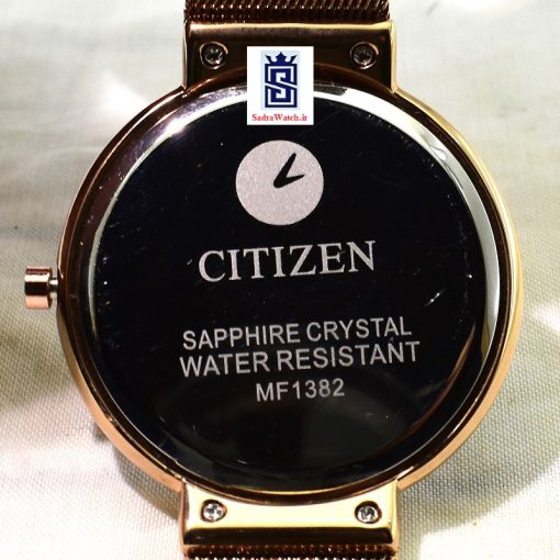 سیتیزن CITIZEN MF-1382 کلاسیک مهندسی موتور ژاپن رنگ رزگلد صفحه نسکافه ای - Image 8