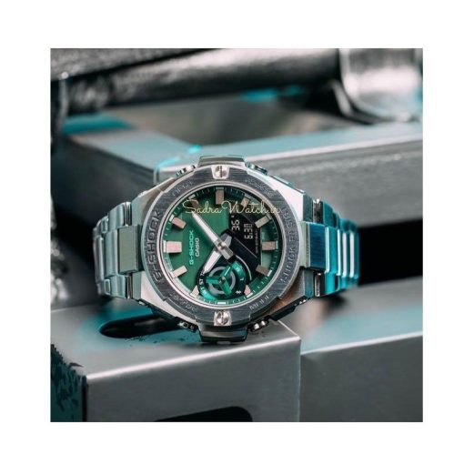 کاسیو جی شاک CASIO G-SHOCK GST-B500 هیدرولیک دیجیتال صفحه سبز - Image 9