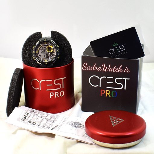 CREST WATCH REF:CR-9502-1 کرست دیجیتالی جدید 2 تایمه ** ضدآب استخری ** فول امکانات - Image 9