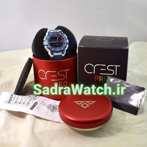 CREST WATCH REF:CR-9503-3 کرست دیجیتالی جدید 2 تایمه ** ضدآب استخری ** فول امکانات - Image 9