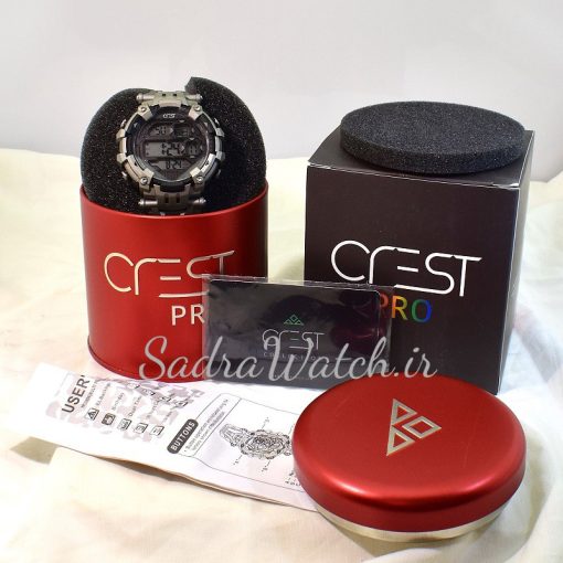 CREST WATCH REF:CR-9504-2 کرست دیجیتالی جدید 2 تایمه ** ضدآب استخری ** فول امکانات - Image 9