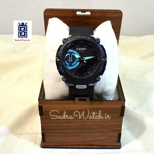CASIO G-SHOCK GA – 2200 کاسیو جی شاک هیدرولیک دیجیتال بدون کوگ رنگ طوسی روشن - Image 9