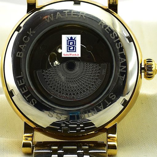VACHERON CONSTANTIN GENEVE 22K واچرون کنستانتین اتوماتیک مکانیکی (کوکی حرکتی) اسگلتون قلب باز دو رنگ - Image 9
