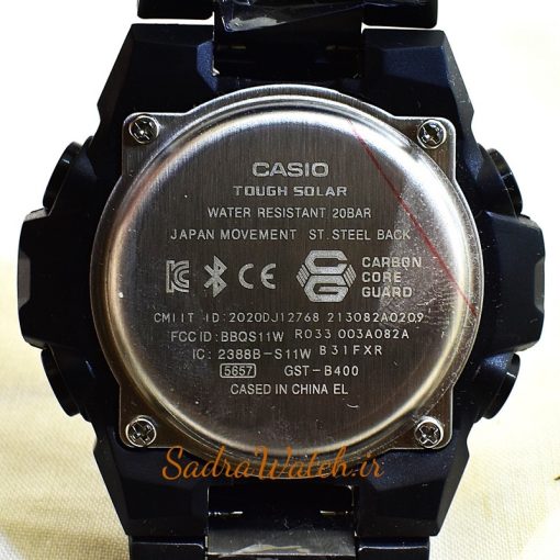 کاسیو جی شاک CASIO G-SHOCK GST-B400 هیدرولیک دیجیتال صفحه سرمه ای (کابنی) - Image 10