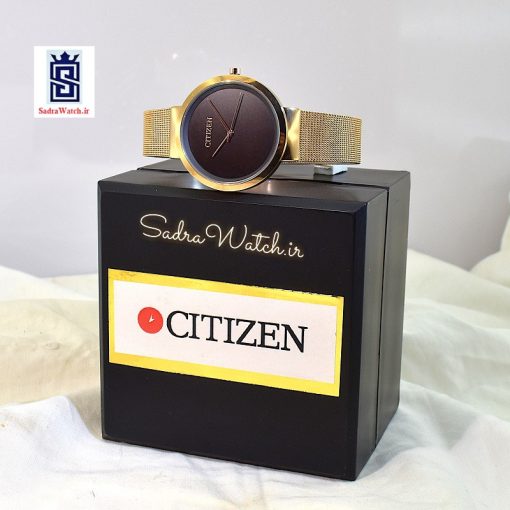 سیتیزن CITIZEN MF-1382 کلاسیک مهندسی موتور ژاپن رنگ رزگلد صفحه نسکافه ای - Image 10