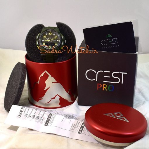 CREST WATCH REF:CR-9510-2 کرست دیجیتالی جدید 3 زمانه ** ضدآب استخری ** فول امکانات - Image 11