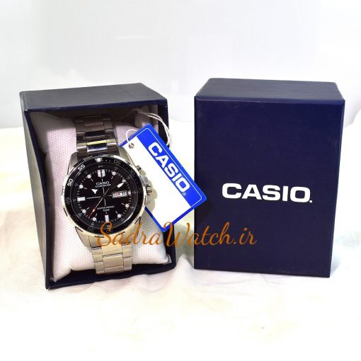 CASIO ILLUMINATOR 5373 MTD-1079 کاسیو موتور VX ژاپن ساخت شرکت سیکو ،، تک موتوره دو تقویم ،، فول استیل ، دارای چراغ صفحه - Image 12