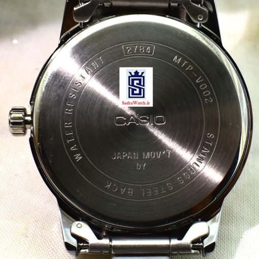 CASIO  2784 MTP-V002D کاسیو اورجینال رفرنس دارموتور CWMJ ژاپن  ،، تک موتوره تقویم دار ،، فول استیل - Image 11