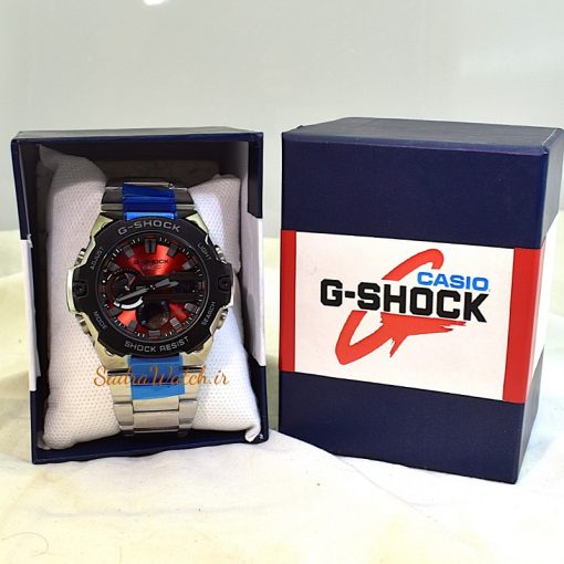 کاسیو جی شاک CASIO G-SHOCK GST-B400 هیدرولیک دیجیتال صفحه زرشکی - Image 13