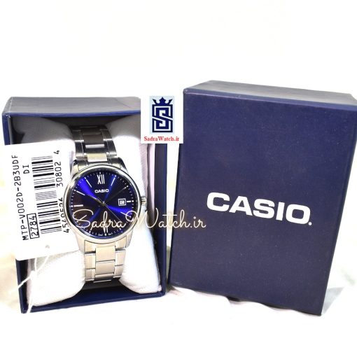 CASIO  2784 MTP-V002D کاسیو اورجینال رفرنس دارموتور CWMJ ژاپن  ،، تک موتوره تقویم دار ،، فول استیل - Image 12