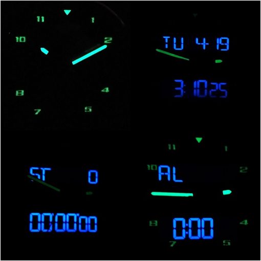 برایتلینگ  2 زمانه ** BREITLING VB5510-XB55 جدید موتور ژاپن * شیشه سافایر کریستال * تاچیمتردور صفحه متحرک دستی گردان - Image 7
