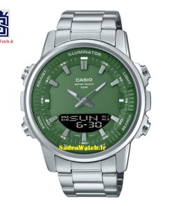 کاسیو هیدرولیک CASIO WORLD TIME AMW – 880 دو زمانه با چراغ لایت لامپی بسیار قوی