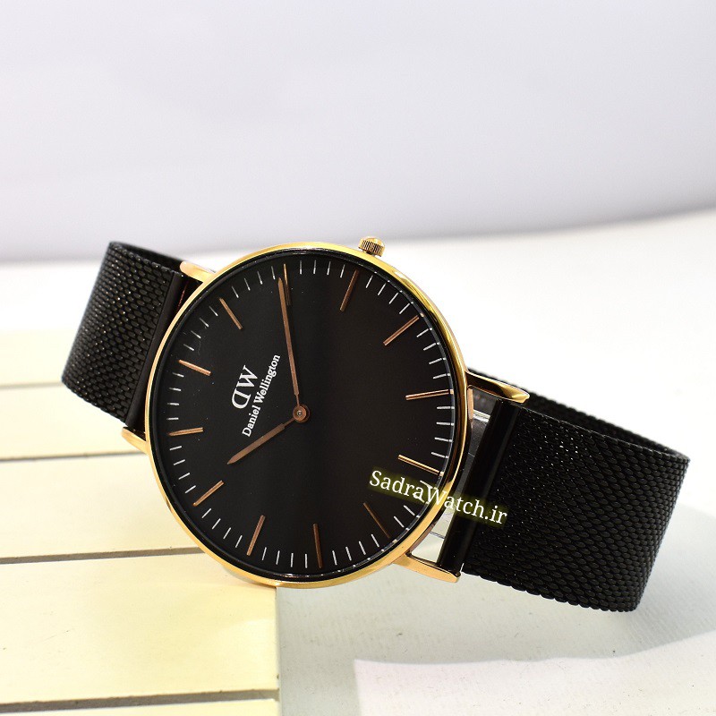 Daniel Wellington دنیل ولینگتون B40R5 ژاپن کلاسیک مهندسی * فول استیل * دارای بار کد ساخت ثبت شده درب موتور - Image 4