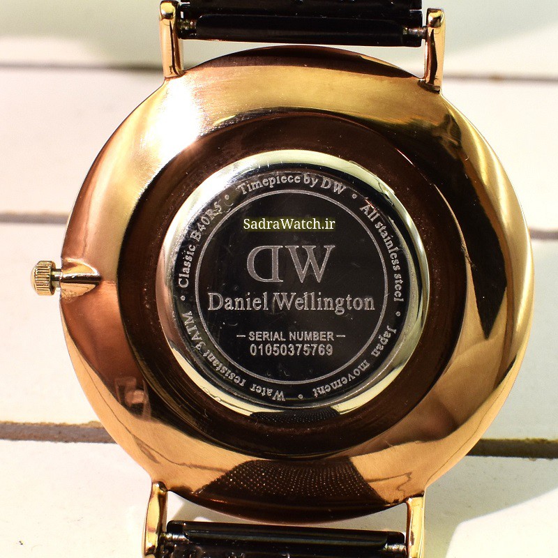 Daniel Wellington دنیل ولینگتون B40R5 ژاپن کلاسیک مهندسی * فول استیل * دارای بار کد ساخت ثبت شده درب موتور - Image 11