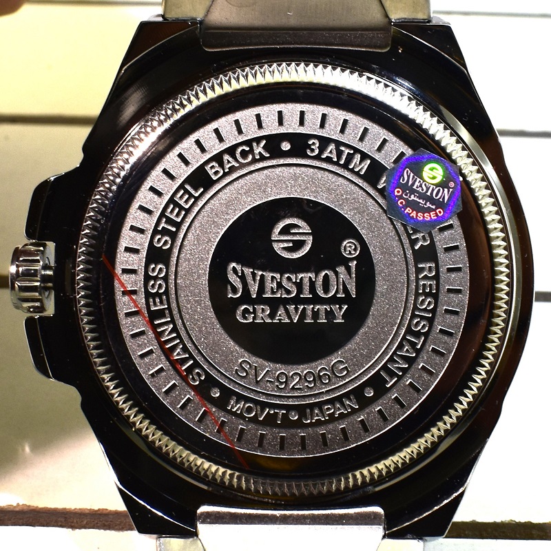 ساعت مردانه سوستون 2 تقویم مدل SVESTON GRAVITY SV-9296 N دورنگ صفحه سبز - Image 9
