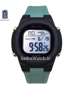 بنمی دیجیتالی BNMI 2302G طرح جدید xxx کاملا ضدآب xxx قاب مشکی بند سبزآبی