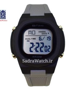 بنمی دیجیتالی BNMI 2302G طرح جدید xxx کاملا ضدآب xxx قاب مشکی بند طوسی
